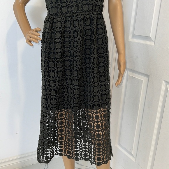 Aqua Black Lace Backless Dress - Picture 6 of 15